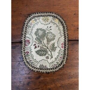 Vintage Floral Coaster/Tapestry Mat – 6”x4.5”